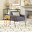 Zuo Modern Charleston Accent Chair, Gray