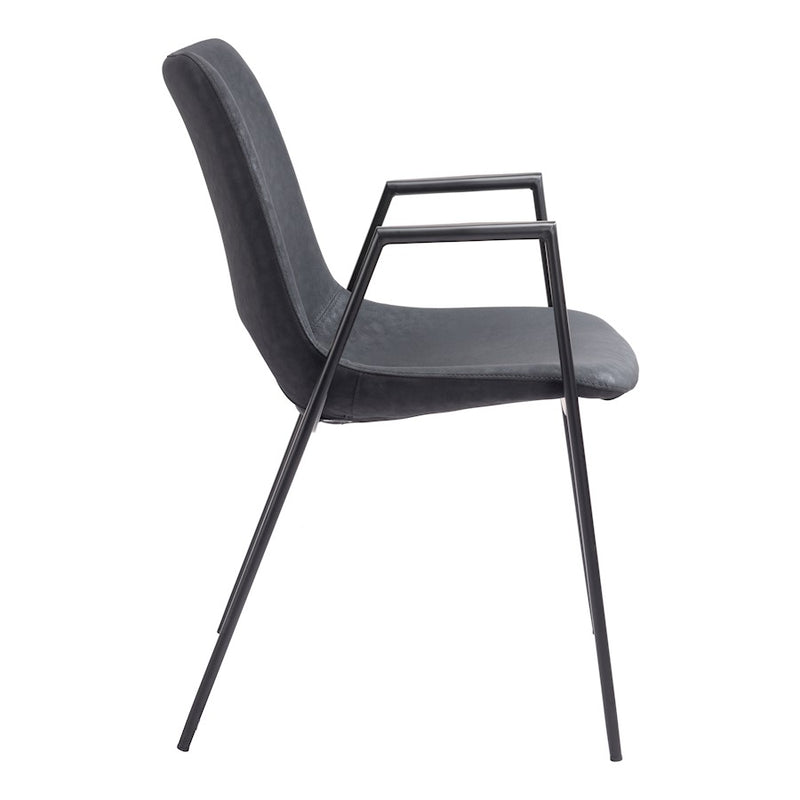 Zuo Modern Desi Dining Chair Set of 2, Black