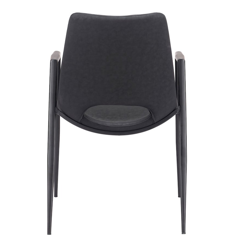 Zuo Modern Desi Dining Chair Set of 2, Black