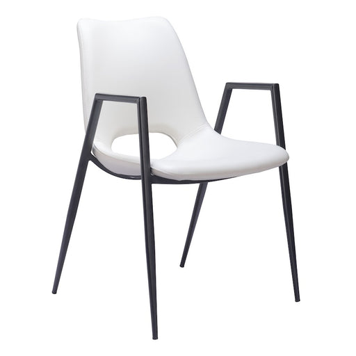 Zuo Modern Desi Dining Chair Set of 2, White