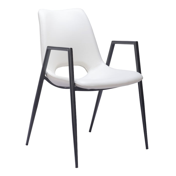 Zuo Modern Desi Dining Chair Set of 2, White