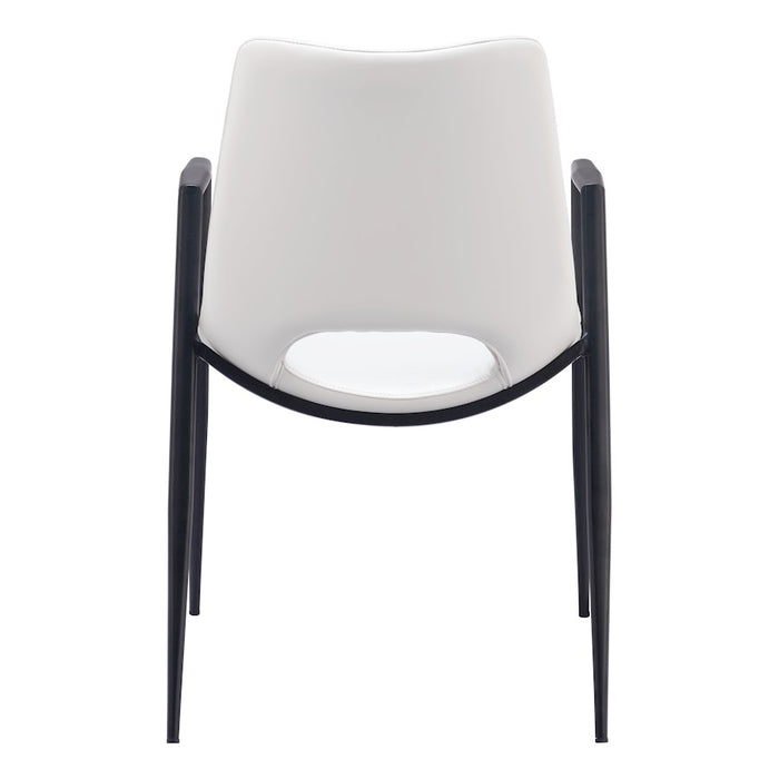 Zuo Modern Desi Dining Chair Set of 2, White
