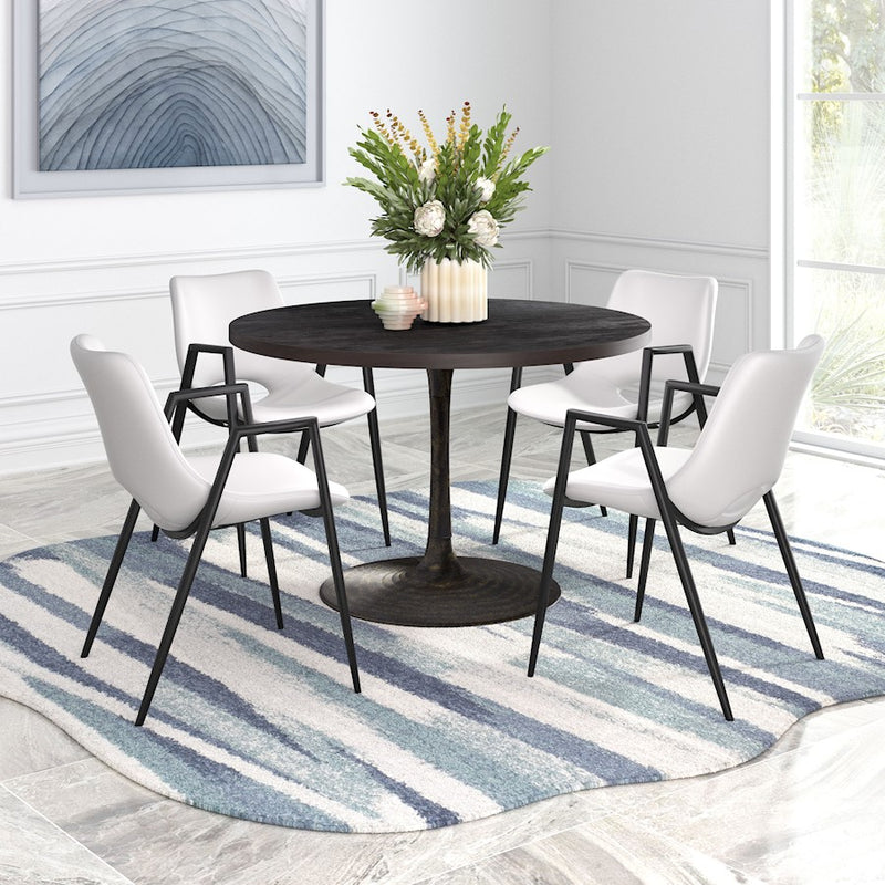 Zuo Modern Desi Dining Chair Set of 2, White