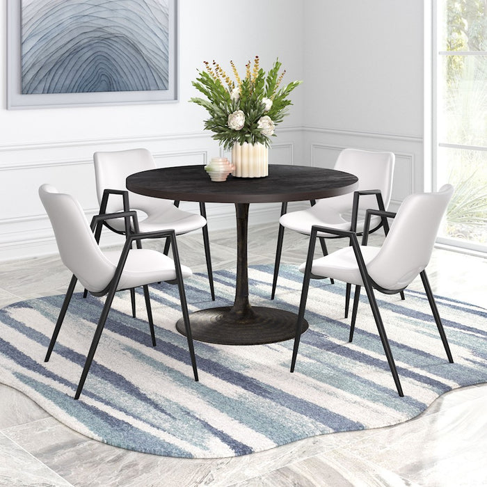 Zuo Modern Desi Dining Chair Set of 2, White
