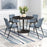 Zuo Modern Desi Dining Chair Set of 2, Azure Gray