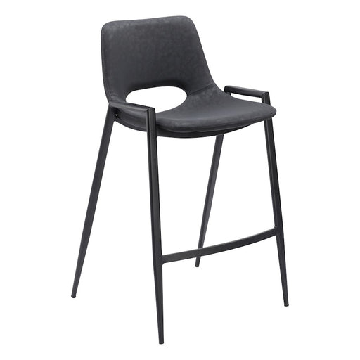 Zuo Modern Desi Counter Stool Set of 2, Black