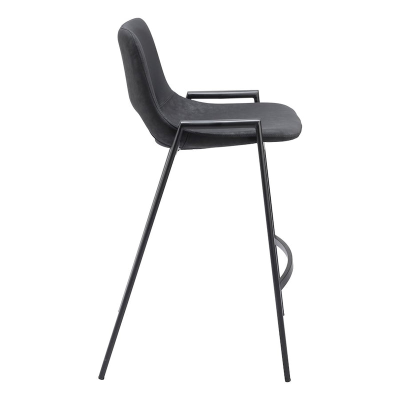Zuo Modern Desi Counter Stool Set of 2, Black