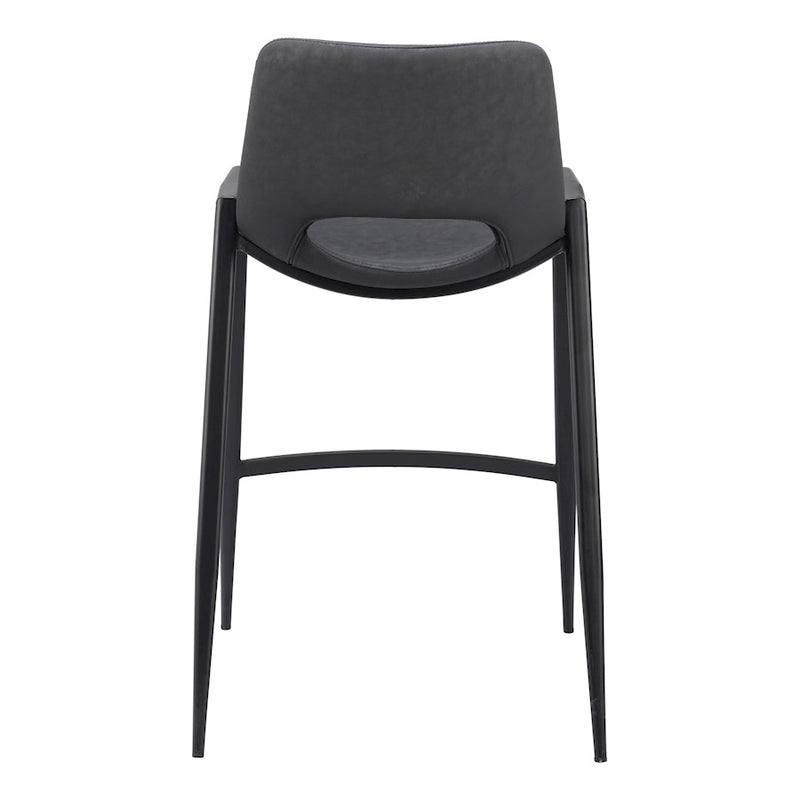 Zuo Modern Desi Counter Stool Set of 2, Black