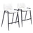 Zuo Modern Desi Counter Stool Set of 2, White - 109538