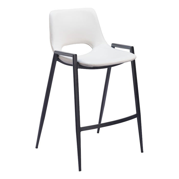 Zuo Modern Desi Counter Stool Set of 2, White