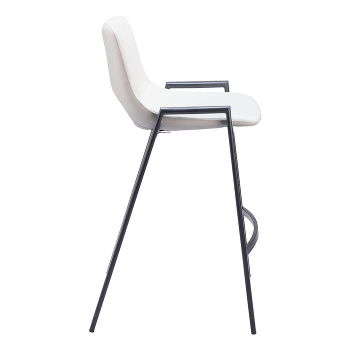 Zuo Modern Desi Counter Stool Set of 2, White