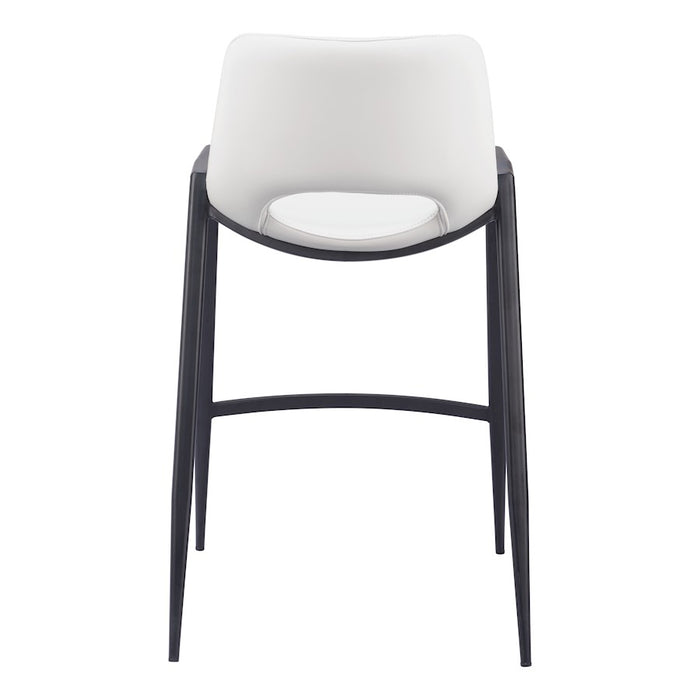 Zuo Modern Desi Counter Stool Set of 2, White