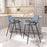 Zuo Modern Desi Counter Stool Set of 2, Azure Gray