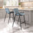 Zuo Modern Desi Counter Stool Set of 2, Azure Gray