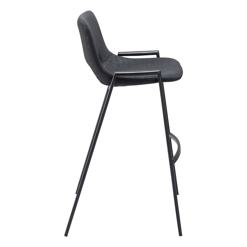 Zuo Modern Desi BarStool Set of 2, Black