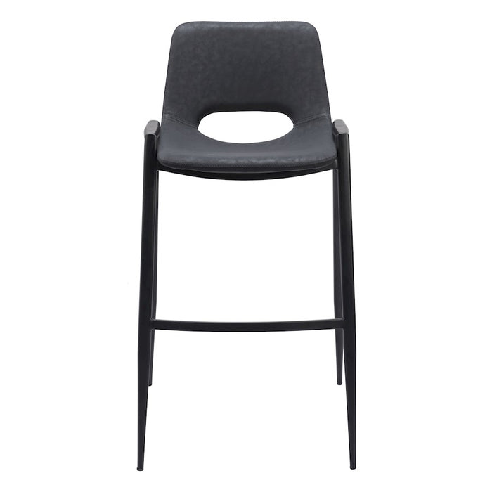 Zuo Modern Desi BarStool Set of 2, Black