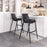 Zuo Modern Desi BarStool Set of 2, Black