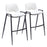Zuo Modern Desi BarStool Set of 2, White - 109541