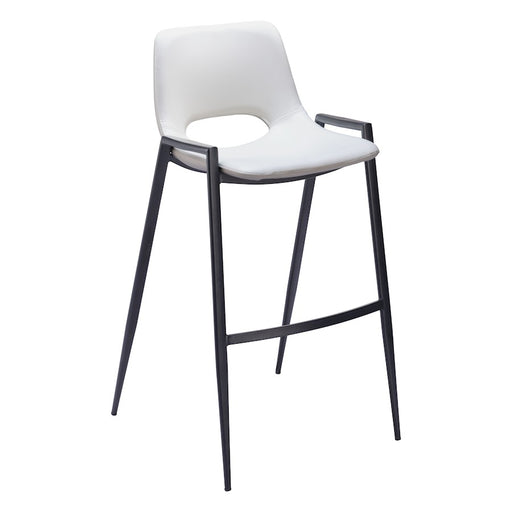 Zuo Modern Desi BarStool Set of 2, White