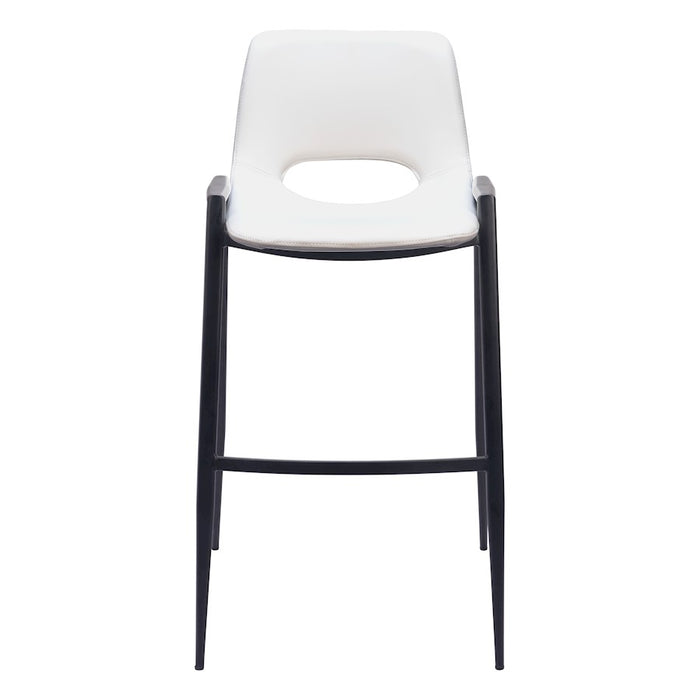 Zuo Modern Desi BarStool Set of 2, White
