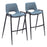 Zuo Modern Desi BarStool Set of 2, Azure Gray - 109542