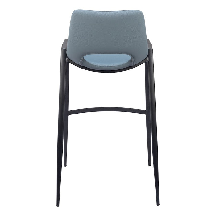 Zuo Modern Desi BarStool Set of 2, Azure Gray