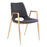 Zuo Modern Desi Dining Chair Set of 2, Black/Gold