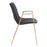 Zuo Modern Desi Dining Chair Set of 2, Black/Gold
