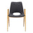 Zuo Modern Desi Dining Chair Set of 2, Black/Gold