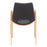 Zuo Modern Desi Dining Chair Set of 2, Black/Gold