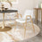 Zuo Modern Desi Dining Chair Set of 2, White/Gold