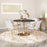 Zuo Modern Desi Dining Chair Set of 2, White/Gold
