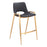 Zuo Modern Desi Counter Stool Set of 2, Black/Gold
