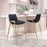 Zuo Modern Desi Counter Stool Set of 2, Black/Gold
