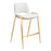 Zuo Modern Desi Counter Stool Set of 2, White/Gold