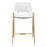 Zuo Modern Desi Counter Stool Set of 2, White/Gold