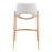 Zuo Modern Desi Counter Stool Set of 2, White/Gold