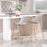 Zuo Modern Desi Counter Stool Set of 2, White/Gold