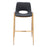 Zuo Modern Desi BarStool Set of 2, Black/Gold