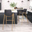 Zuo Modern Desi BarStool Set of 2, Black/Gold