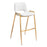 Zuo Modern Desi BarStool Set of 2, White/Gold
