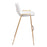 Zuo Modern Desi BarStool Set of 2, White/Gold