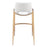 Zuo Modern Desi BarStool Set of 2, White/Gold