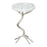 Zuo Modern Joel Side Table, White/Silver - 109560