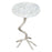 Zuo Modern Joel Side Table, White/Silver