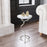 Zuo Modern Joel Side Table, White/Silver
