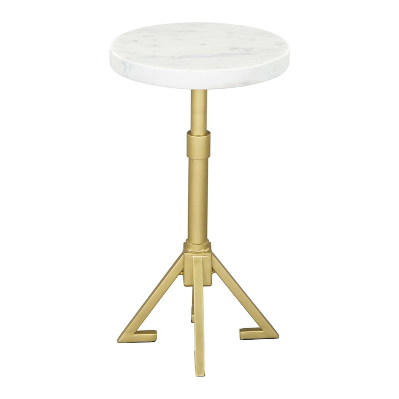 Zuo Modern Maurice Side Table, White/Gold