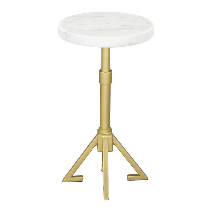 Zuo Modern Maurice Side Table, White/Gold