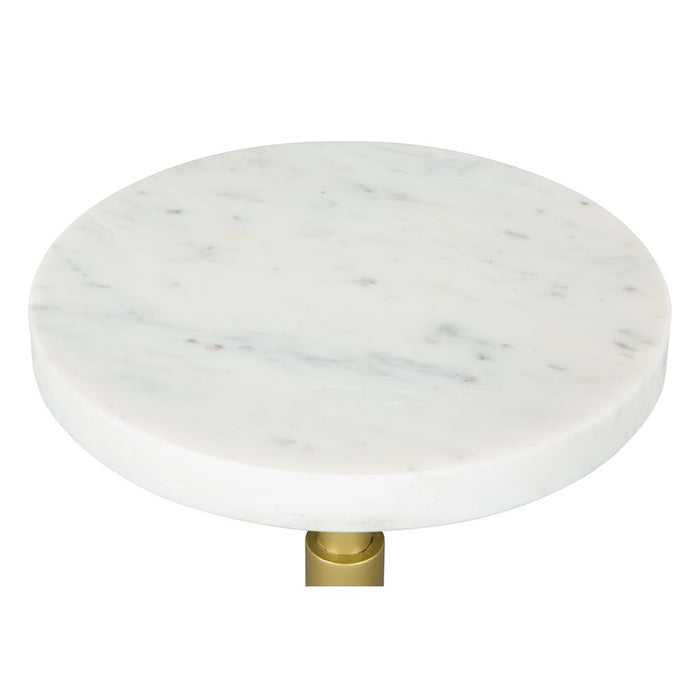 Zuo Modern Maurice Side Table, White/Gold