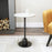 Zuo Modern Whammy Side Table, White/Black